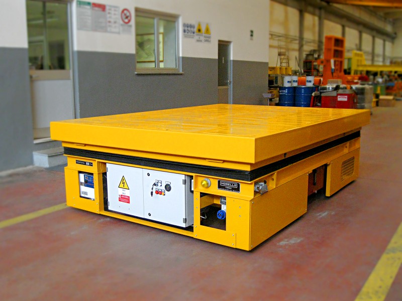 10 t - Trolley with lifting deck to position inverter under railway carriages - SGAI